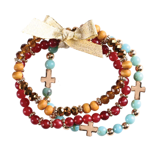 Bracelet Woman of God Multi-Color Beads
