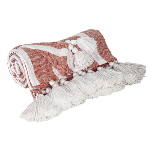 Upgrade Your Home with Parkland Collection's Grey Cotton Slub Throw (50" x 60")