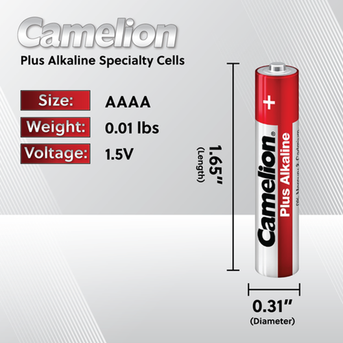 Camelion AAAA LR08 Alkaline Specialty Cell 12 Pack (6 x 2Ct)