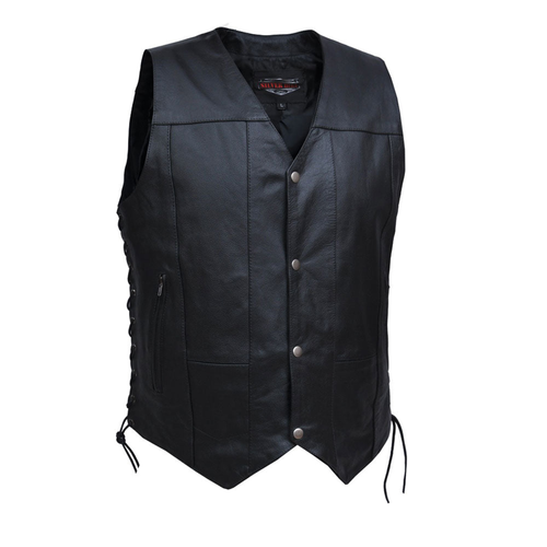 2632.LC - Mens 10 Pocket Leather Vest