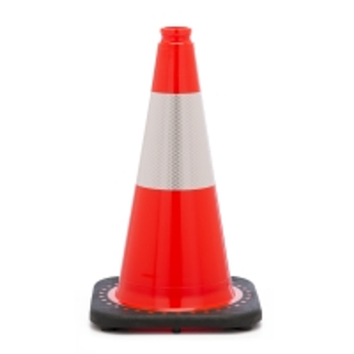 Traffic Cone with 3 lbs Reflective, 18"