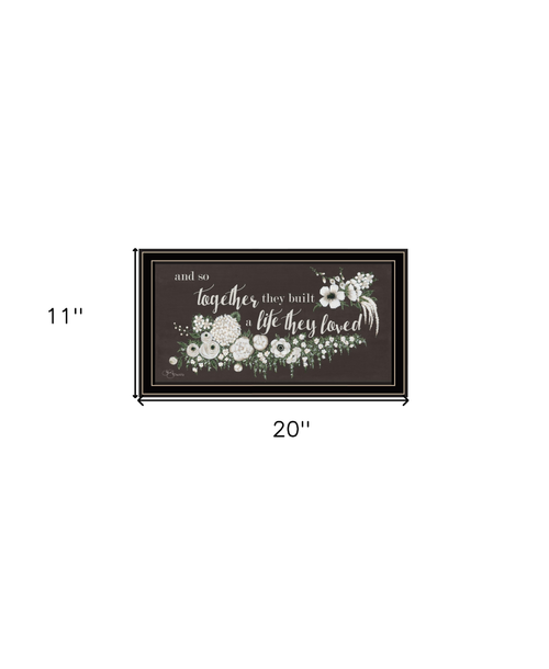 Together They Built Black Ridged Framed Print Wall Art