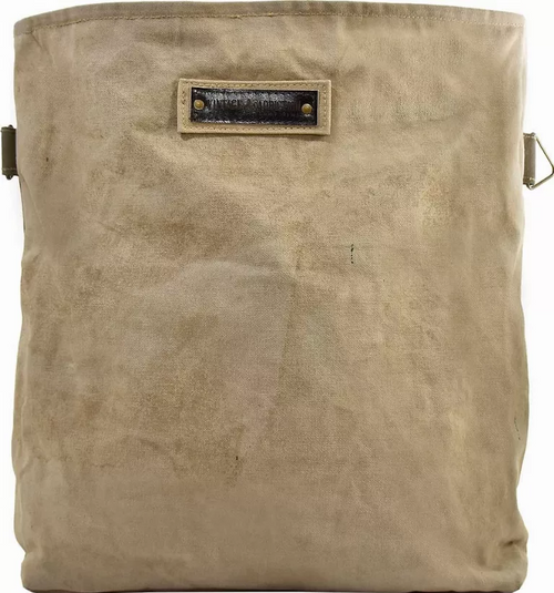 Peace Sign Recycled Military Tent Crossbody