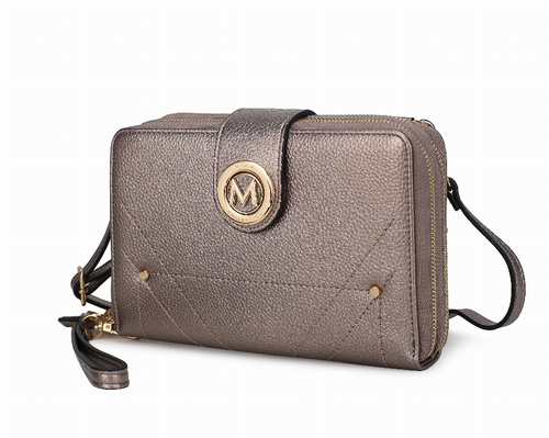 Sage Cell-phone - Wallet Crossbody Bag with Optional Wristlet