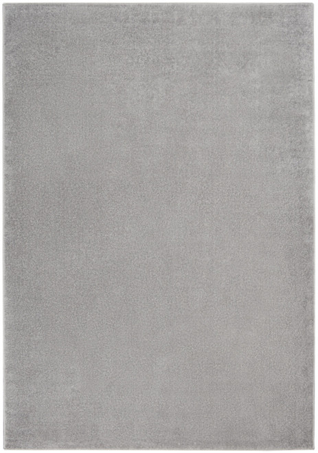 5' X 8' Gray Power Loom Area Rug