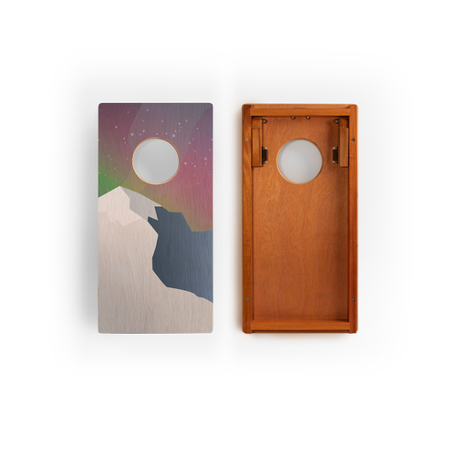 Aurora Mahogany Pathfinder Cornhole Board Set