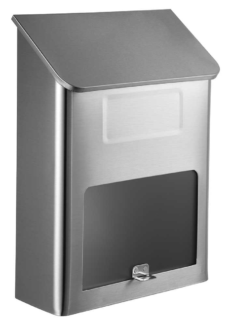 Metros Mailbox, Stainless Steel With Window