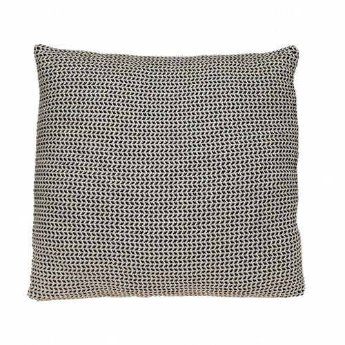 Homeroots Home Decor 20 X 20 Inches Black and Beige Woven Square Accent Throw Pillow