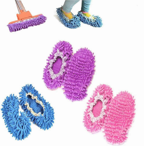 Lazy Maid Quick Mop Slip-On Slippers 3 pairs / 6 pieces