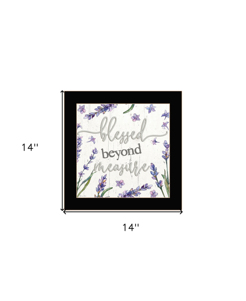 Blessed Beyond Measure Black Framed Print Wall Art