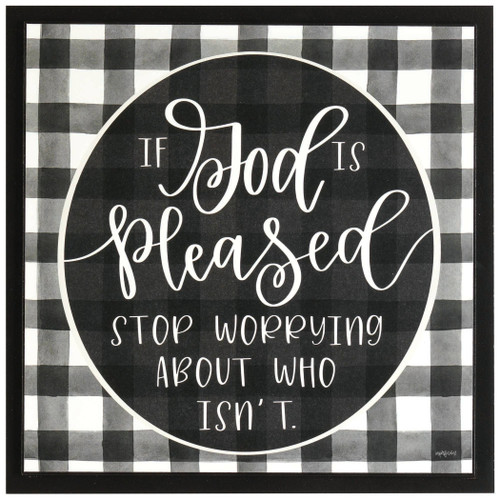 If God Is Pleased Wall Plaque