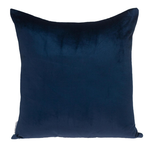 Homeroots Home Decor Navy and Gray Dual Solid Color Reversible Throw Pillow