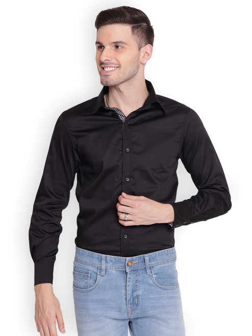 TuffRider Mens ADEY Shirt-Black-XS