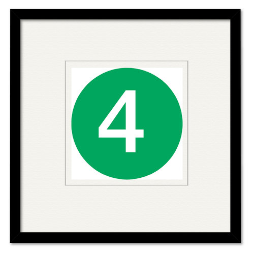 Courtside Market Subway Graphic- 4 Line Framed Art