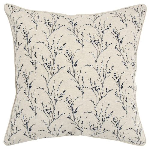 Homeroots Home Decor Blue Tiny Floral Buds Throw Pillow, Blue, 20 x 20 Inches