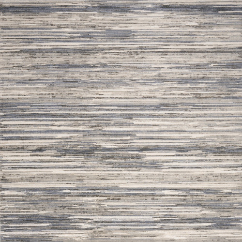 5' x 7' Cream Abstract Distressed Area Rug