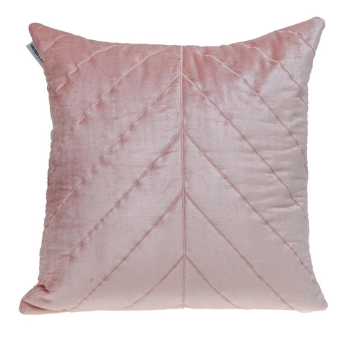 Homeroots Home Decor Quilted Velvet Arrows Pink Decorative Throw Pillow