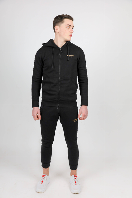 Men Black Sweat Suit