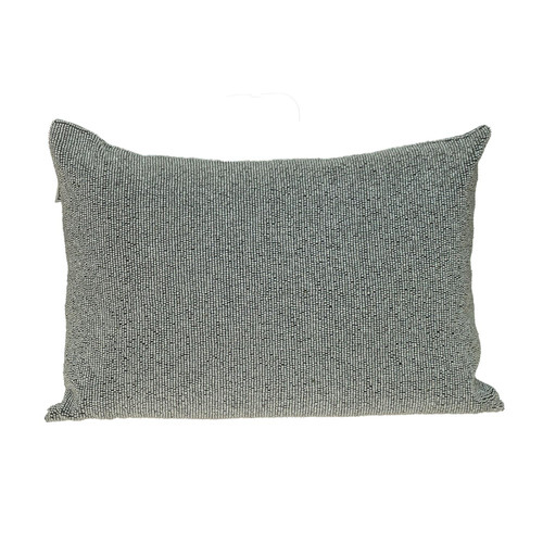 Homeroots Home Decor Shimmering Silver Beaded Luxury Throw Pillow