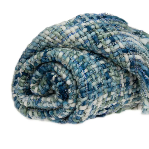 Parkland Collection Mia Transitional Multicolored Handloomed 52" x 67" Acrylic Blend Throw Blanket