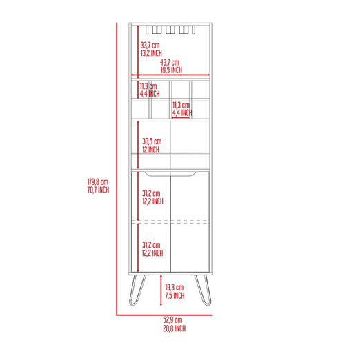 Zamna H Bar Cabinet