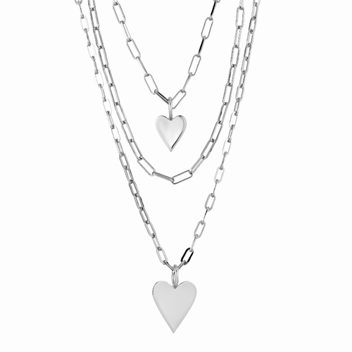 Triple Layer Small Helena Pendant Necklace