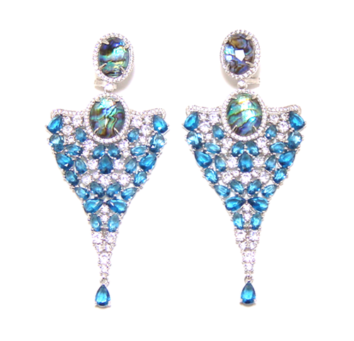 Dangle Earrings, 925 Sterling Silver