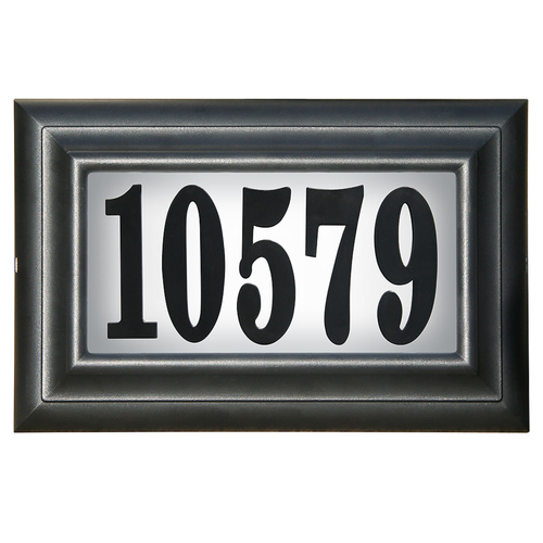 Edgewood Classic "Do It Yourself Kit" Polymer Frame Lighted Address Plaque