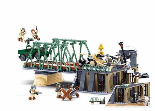 Winter Counter Attack Battle Building Brick Kit (769 pcs)
