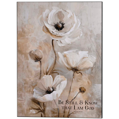 Wall Plaque Be Still & Know That I 18x24