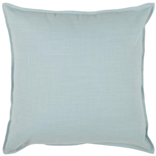 Homeroots Home Decor Blue Solid Light Textured Modern Throw Pillow, Blue, 20 x 20 Inches