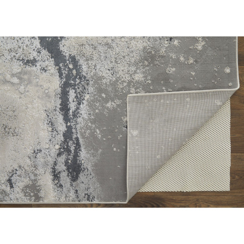 5' X 8' Gray Abstract Area Rug