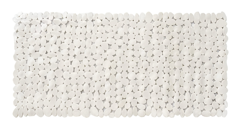 35" White Spa Pebbles Non Slip Bathtub Mat - 606114560425