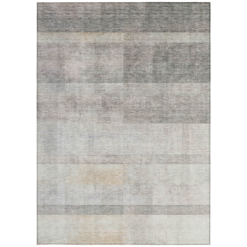 10' X 14' Taupe Ombre Washable Non Skid Indoor Outdoor Area Rug - 608219373078