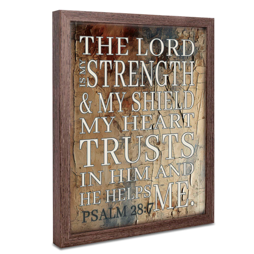Framed Wall The Lord Is Strength 11x14