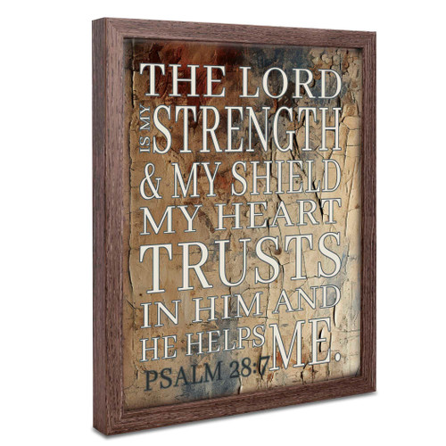 Framed Wall The Lord Is Strength 11x14