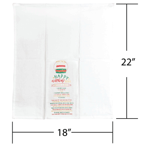 Happy Birthday Jesus Flour Sack Towel