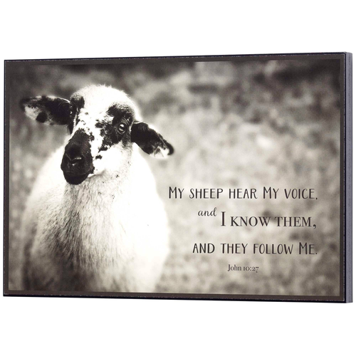 My Sheep Follow John 10:27 Wall Plaque