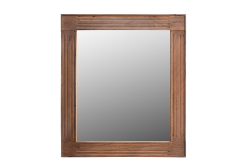 46" Brown Dresser Solid Wood Mirror