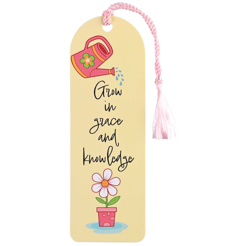 Tassel Bookmark Floral Grow In Grace