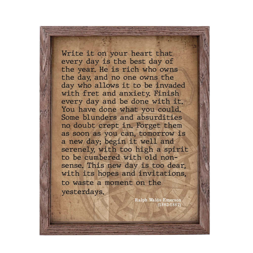 Framed Wall Write It On Your Heart 11x14