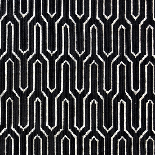 Plutus Milan Flare Black and Beige Luxury Throw Pillow