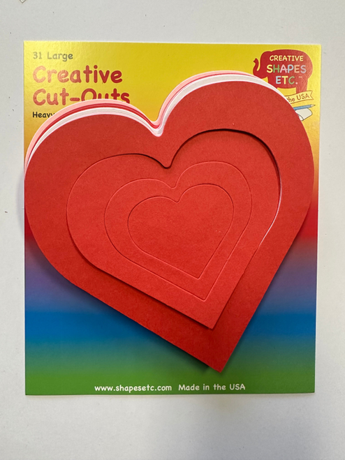 Growing Heart Large Tri-Color Cut-Out