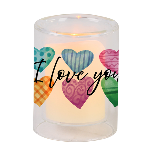 Candleholder I Love You Votive