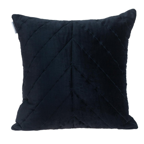 Homeroots Home Decor Quilted Velvet Arrows Black Decorative Throw Pillow, 20 x 20 x 4 Inches