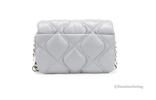 Marc Jacobs Rock Grey Quilted Leather Crossbody Bag