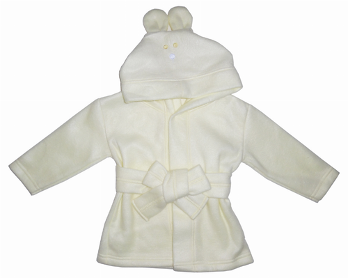 Bambini Fleece Robe With Hoodie