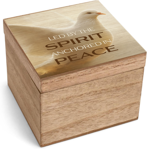 Keepsake Box Led By The Spirit MDF 