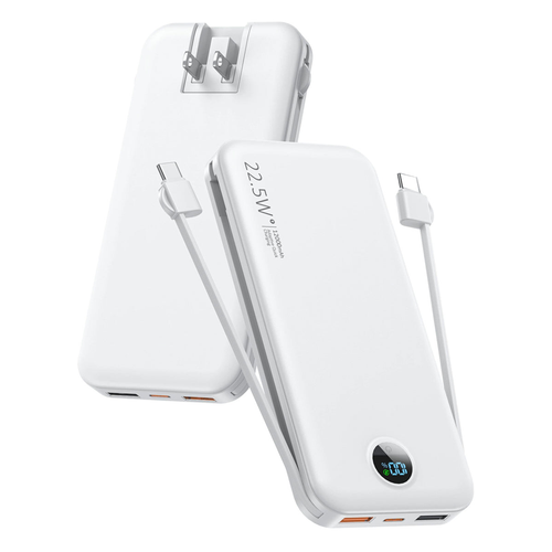 Power House 3-in-1 Fast And Foldable Wireless Power Bank With AC Plug