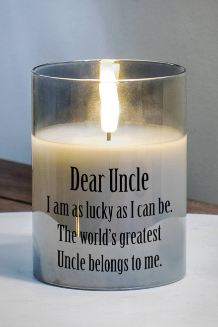 Led Candle Dear Uncle, I Am As Lucky 